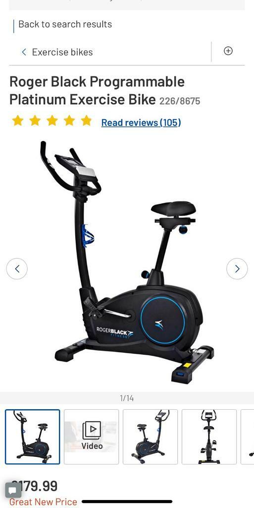 roger black platinum exercise bike